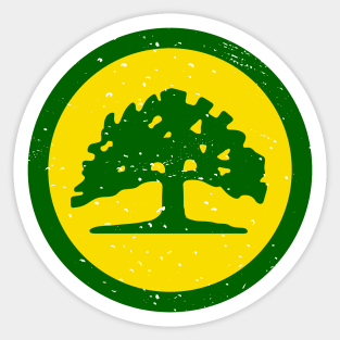 Retro Oakland California Flag // Vintage Oakland Grunge Emblem Sticker